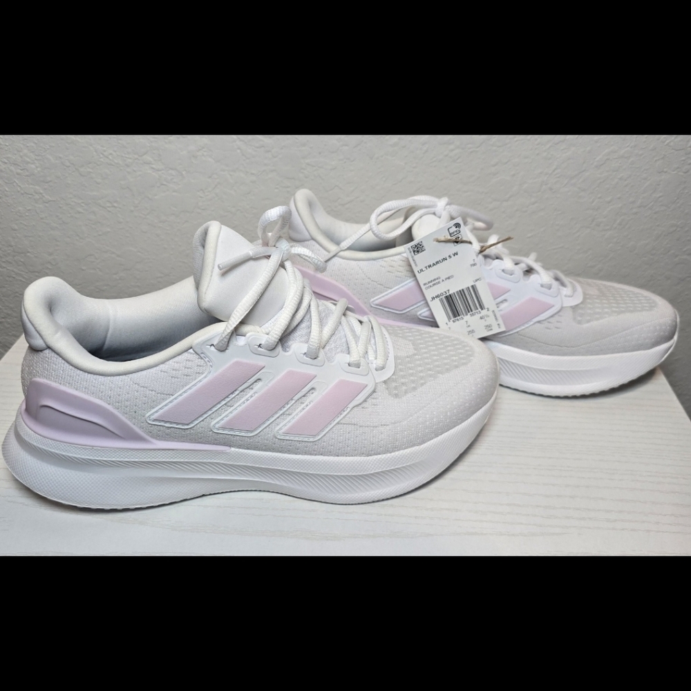 Womens Adidas Brand New 8.5 Ultrarun Ultra Run 5 W White Almost Pink Sneakers